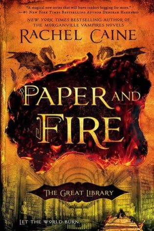 Waiting on Wednesday #54- Paper and Fire by Rachel Caine