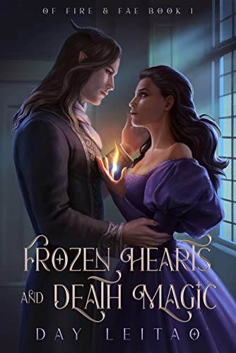 Book Cover for Frozen Hearts and Death Magic" by Day Leitao
